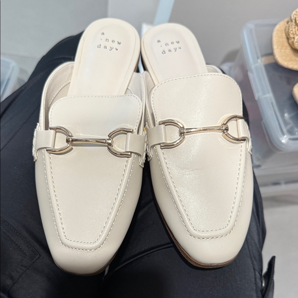 A New Day Women's Cream Mules